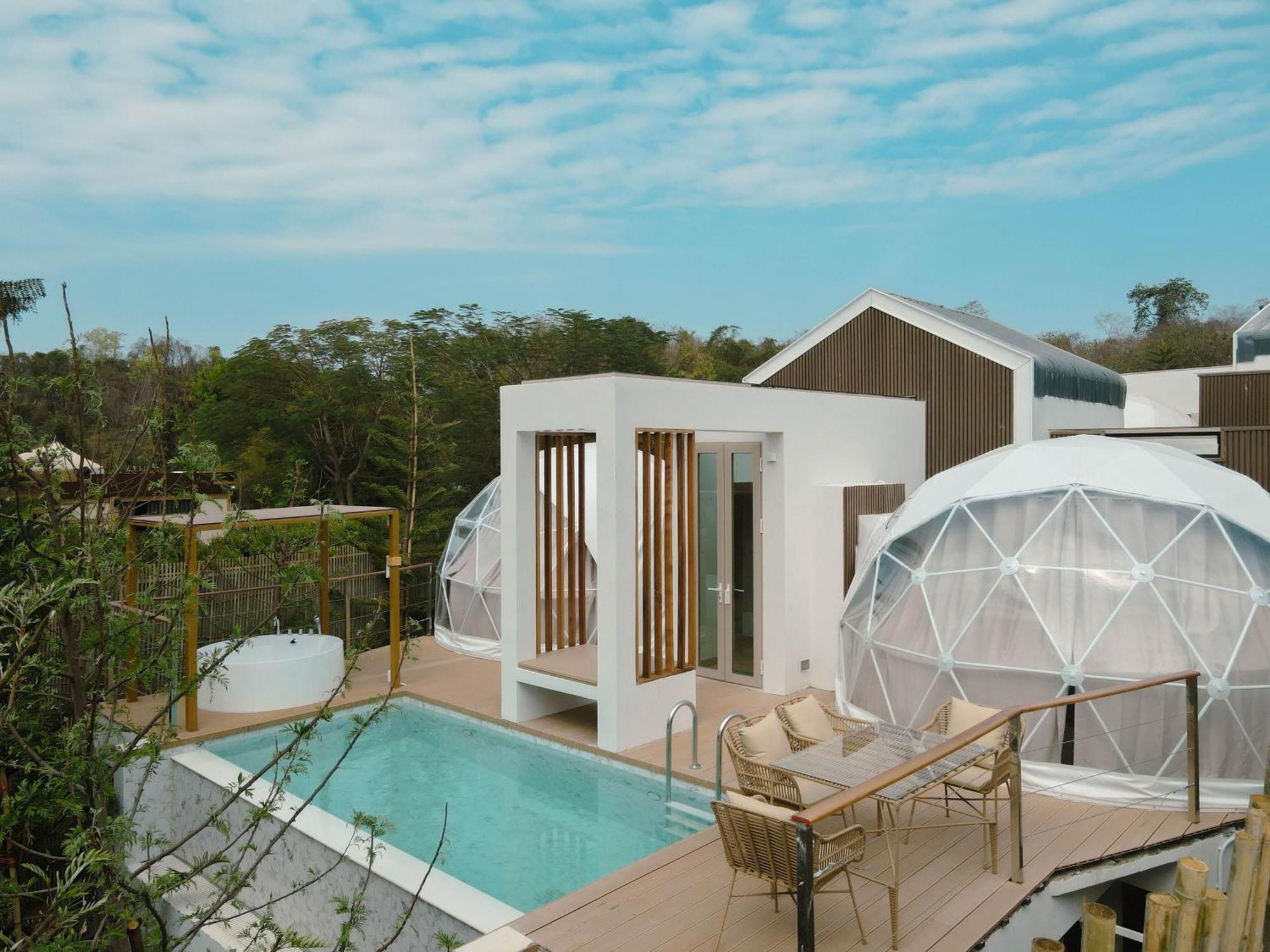 The X10 Nordic Tent And Glamping Pool Villa Khaoyai เขาใหญ่ - Sha Certified Ban Thung Sawang Extérieur photo